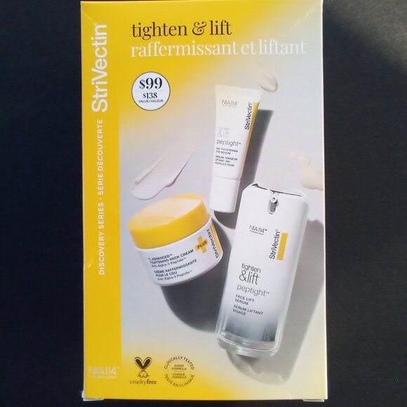 STRIVECTIN Discovery Series TIGHTEN & LIFT 1.Eye Serum 2.Face Serum 3.Neck Cream - Picture 2 of 10